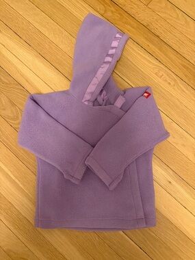 Kids Widgeon Purple Hooded Fleece Jacket
